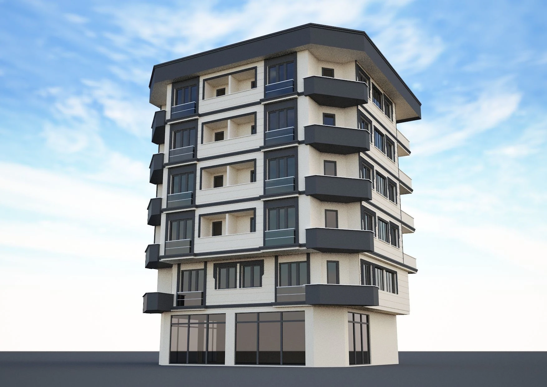Ornate building 7 3D Model .c4d .max .obj .3ds .fbx .stl .blend