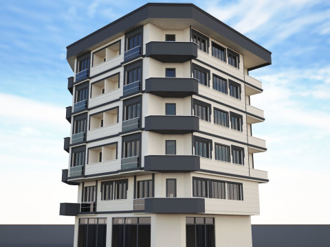 Ornate building 7 Model 3D