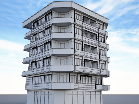 Ornate building 7 Model 3D