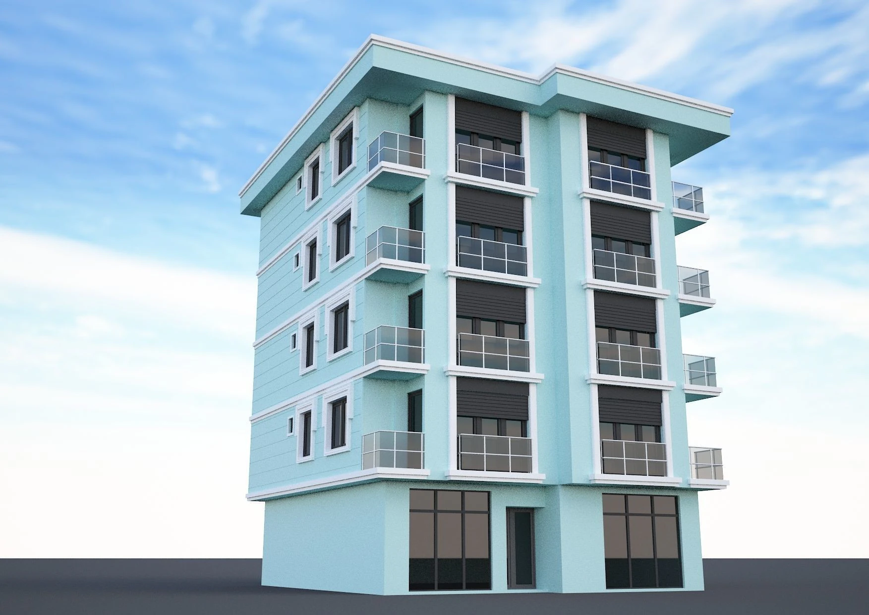 Ornate building 8 3D Model .c4d .max .obj .3ds .fbx .stl .blend 