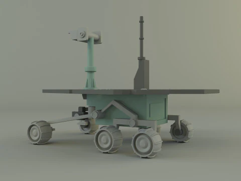 Ve&iacute;culo de explora&ccedil;&atilde;o planet&aacute;ria Modelo 3D