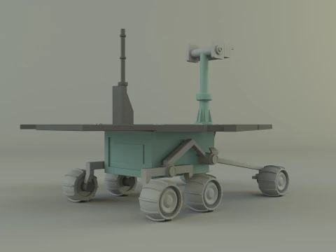 Ve&iacute;culo de explora&ccedil;&atilde;o planet&aacute;ria Modelo 3D