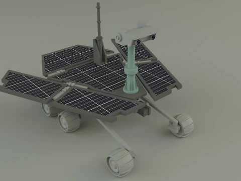 Ve&iacute;culo de explora&ccedil;&atilde;o planet&aacute;ria Modelo 3D