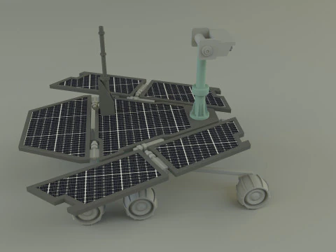 Ve&iacute;culo de explora&ccedil;&atilde;o planet&aacute;ria Modelo 3D