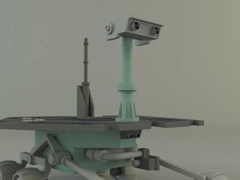Ve&iacute;culo de explora&ccedil;&atilde;o planet&aacute;ria Modelo 3D