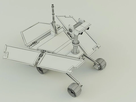 Ve&iacute;culo de explora&ccedil;&atilde;o planet&aacute;ria Modelo 3D