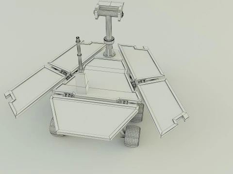 Ve&iacute;culo de explora&ccedil;&atilde;o planet&aacute;ria Modelo 3D