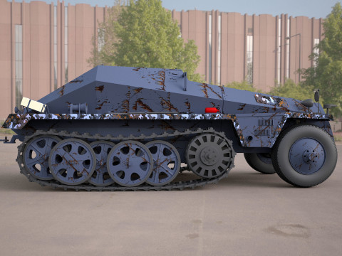 Replica SDKFZ 250 military vehicle 3D-Modell