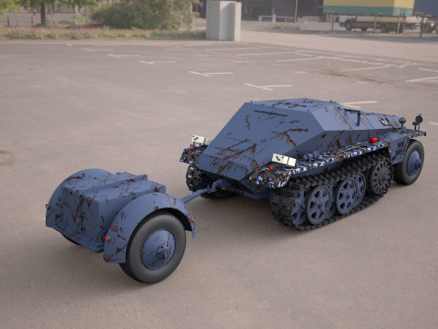 Replica SDKFZ 250 military vehicle 3D-Modell