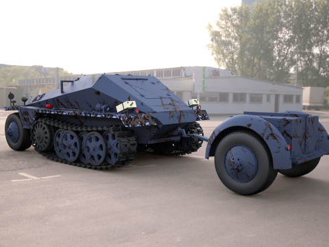 Replica SDKFZ 250 military vehicle 3D-Modell