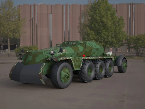 Réplica de neumático 3d para vehículo militar SDKFZ 250 Modelo 3D