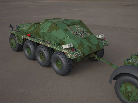 Replica SDKFZ 250 military vehicle 3d tire 3D Model