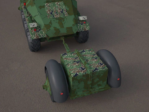 Replica SDKFZ 250 military vehicle 3d tire 3D Model