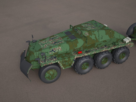Replica SDKFZ 250 military vehicle 3d tire Model 3D