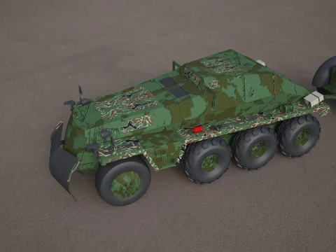 Replica SDKFZ 250 military vehicle 3d tire 3D Model