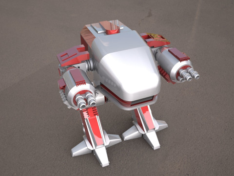 ROBOCOP- ED-209 robot 3D 모델