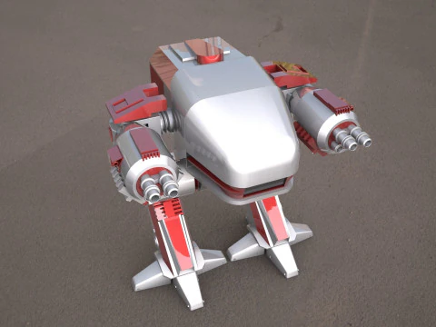 ROBOCOP- ED-209 robot 3D Model
