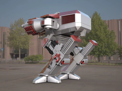 ROBOCOP- ED-209 robot 3D Model