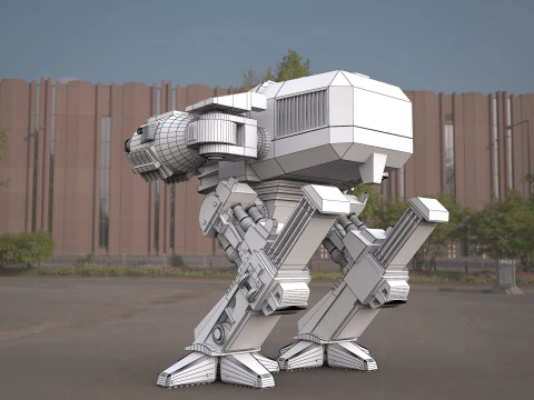 ROBOCOP- ED-209 robot 3D Model