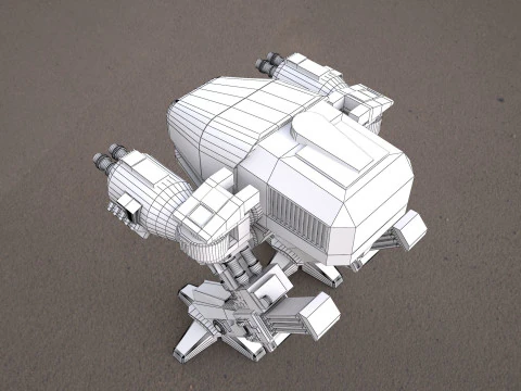 ROBOCOP- ED-209 robot 3D Model