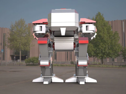 ROBOCOP- ED-209 robot 3D Model