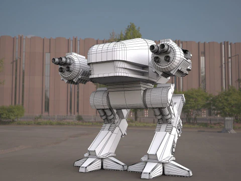 ROBOCOP- ED-209 robot 3D Model