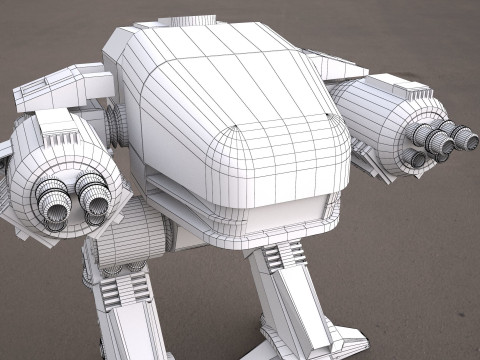 ROBOCOP- ED-209 robot 3D 모델
