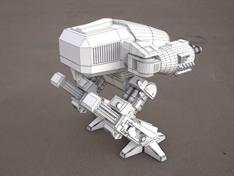 ROBOCOP- ED-209 robot 3D Model