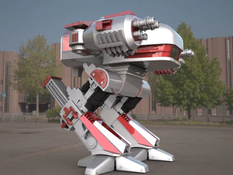 ROBOCOP- ED-209 robot 3D Model