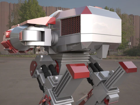 ROBOCOP- ED-209 robot 3D Model