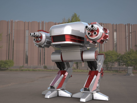 ROBOCOP- ED-209 robot 3D 모델