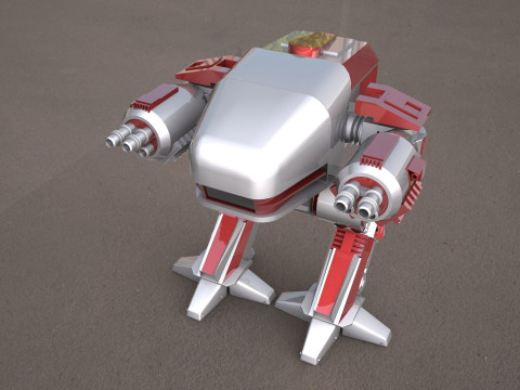 ROBOCOP- ED-209 robot 3D 모델
