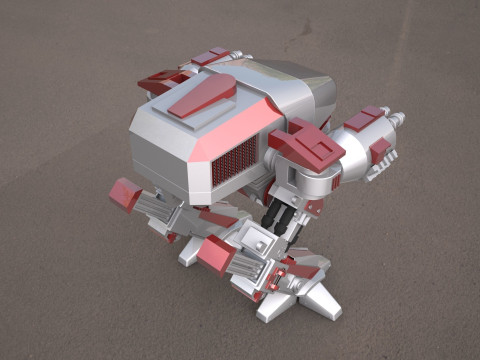 ROBOCOP- ED-209 robot 3D 모델