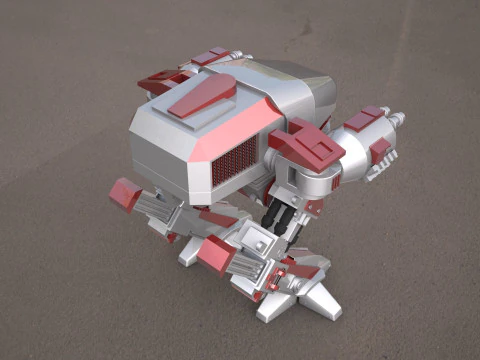 ROBOCOP- ED-209 robot 3D Model