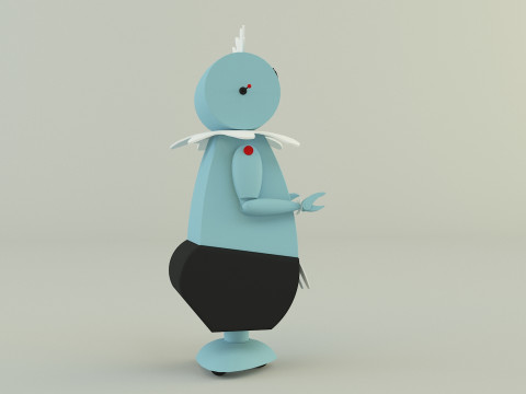 Maid robot rose 3D Модель