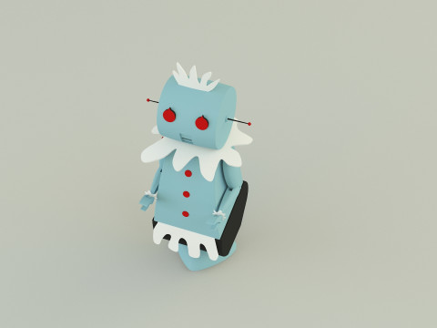 Maid robot rose 3D Модель