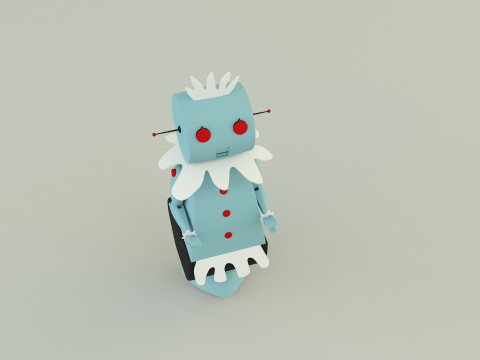 Maid robot rose 3D Модель
