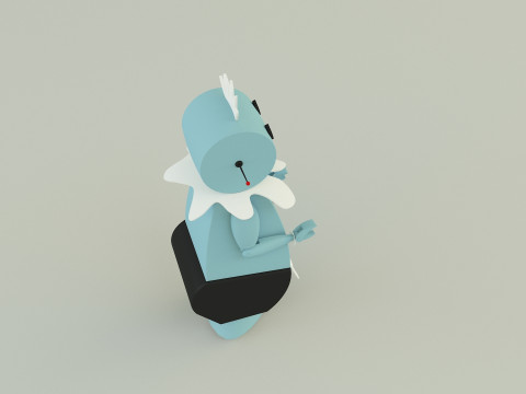 Maid robot rose 3D Модель