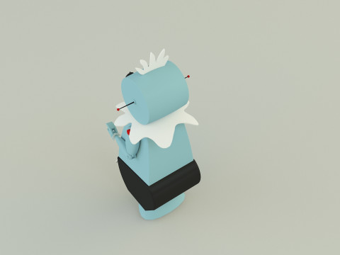 Maid robot rose 3D Модель