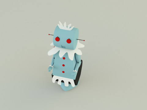 Maid robot rose 3D Модель