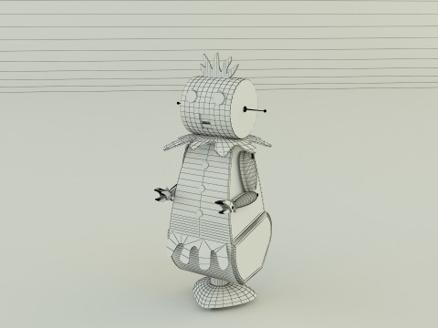 Maid robot rose 3D Модель