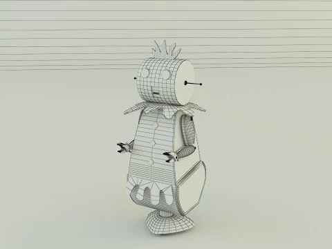 La cameriera robot si alz&ograve; Modello 3D