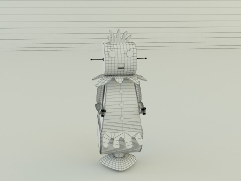Maid robot rose 3D Модель