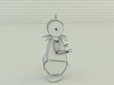 Maid robot rose 3D Модель