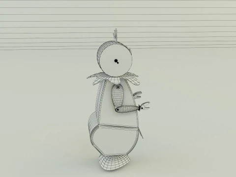 La cameriera robot si alz&ograve; Modello 3D