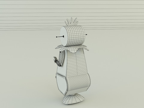 Maid robot rose 3D Модель