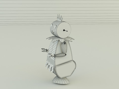 Maid robot rose 3D Модель