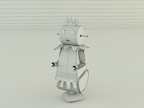Maid robot rose 3D Модель