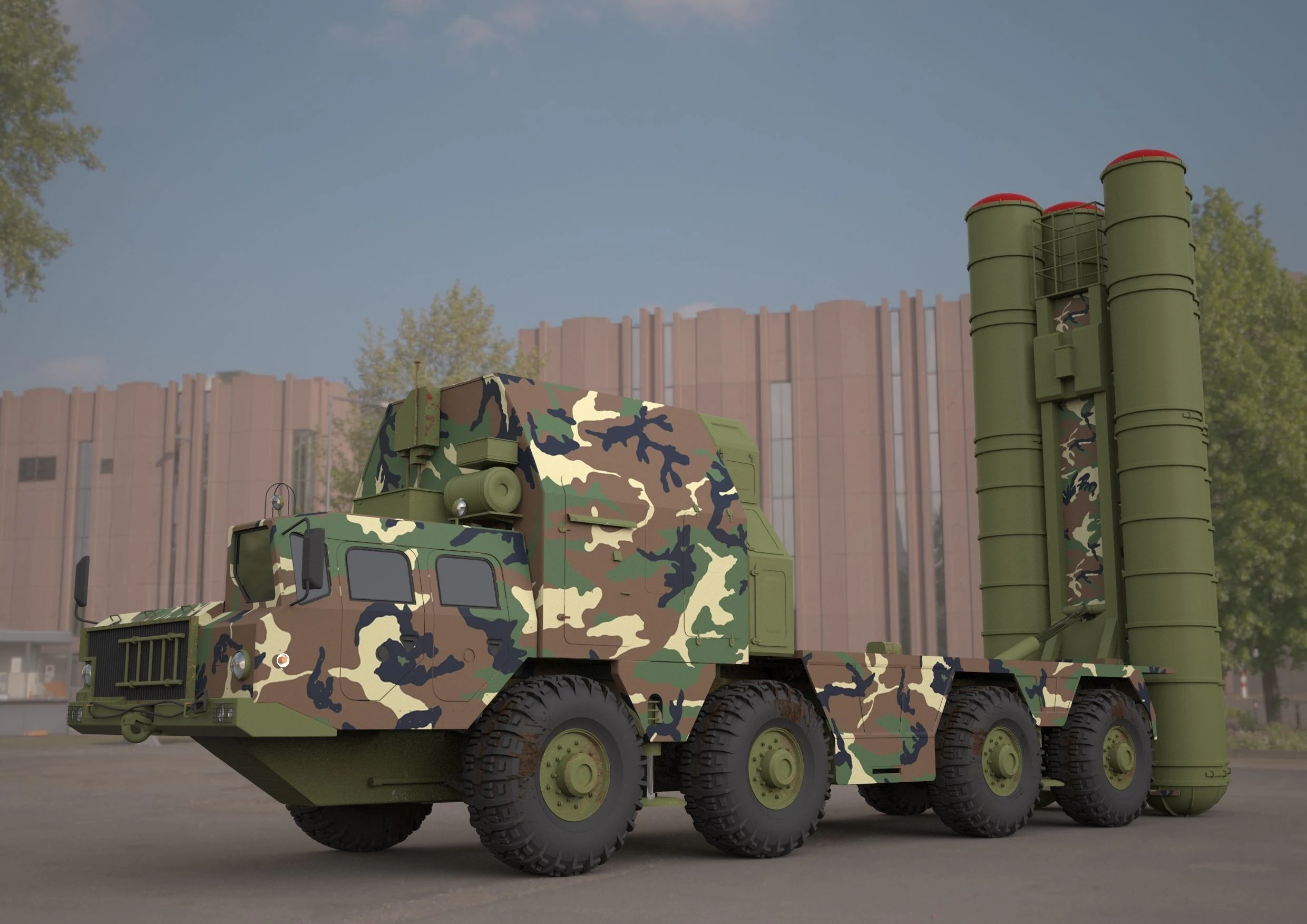 S300 pmu military air defense 3D Model .c4d .max .obj .3ds .fbx .stl .blend 