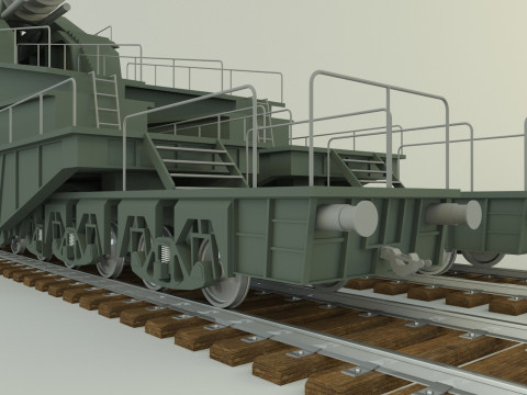 Schwerer Gustav 3D Модель